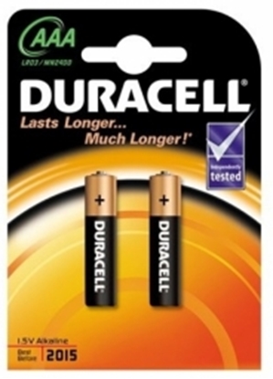 Attēls no Baterijas Duracell AAA Alkaline 2pack