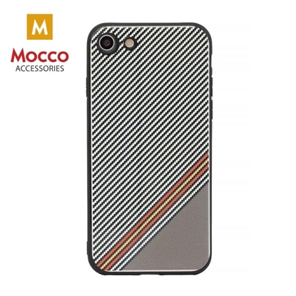 Изображение Mocco Trendy Grid And Stripes Silicone Back Case for Apple iPhone 7 Plus / 8 Plus White (Pattern 1)