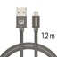 Picture of Swissten Textile Fast Charge 3A Lightning Data and Charging Cable 1.2m