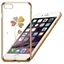 Picture of X-Fitted Plastic Case With Swarovski Crystals for Apple iPhone 6 / 6S Gold / Lucky Clover
