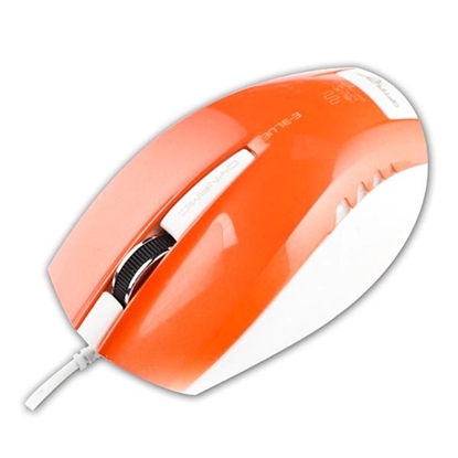 Изображение E-Blue Color Pal Series Premium Mouse 1480 DPI / 1.2m Cable / USB / Orange