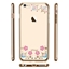 Attēls no X-Fitted Plastic Case With Swarovski Crystals for Apple iPhone 6 / 6S Gold / Lucky Flower