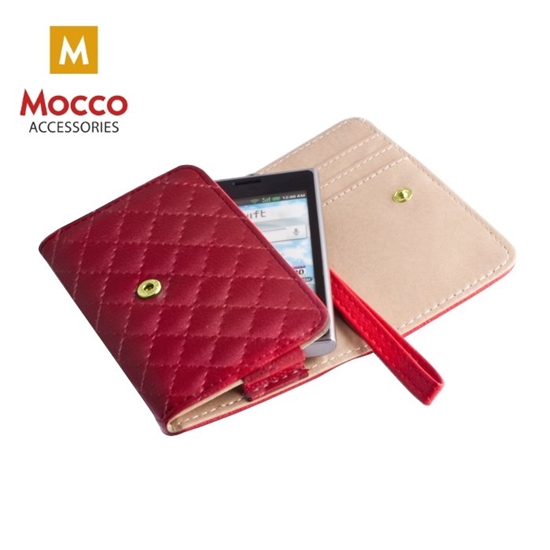 Изображение Mocco Wallet XXL Universal Pouch Case / Clutch for Mobile Phones (13 x 6.5 x 1 cm) Red