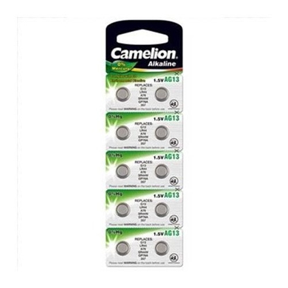 Attēls no Camelion AG13 / LR44 / SR44W / 357 / GP76A / A76 / Alkaline 1.5V Batteries (1 pcs)