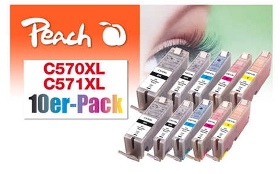 Picture of Peach PI100-311 ink cartridge Black, Cyan, Magenta, Yellow