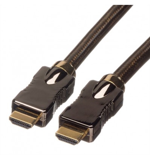 Picture of ROLINE HDMI Ultra HD Cable + Ethernet, M/M, black, 1.5 m