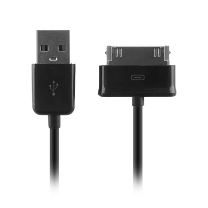 Attēls no Forever Galaxy TAB 30 pin USB Data Cable Black