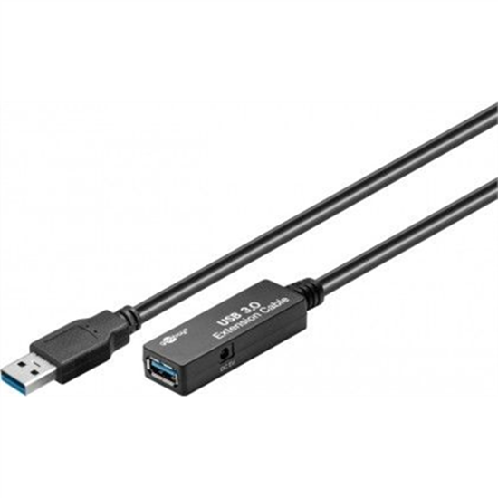 Picture of Kabel USB Goobay USB-A - USB-A 5 m Czarny (95727)