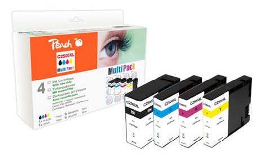 Picture of Peach PI100-283 ink cartridge Black, Cyan, Magenta, Yellow