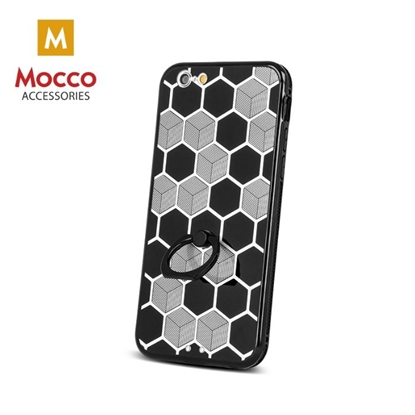 Picture of Mocco Ring Silicone Back Case for Samsung G920 Galaxy S6 Black - Silver