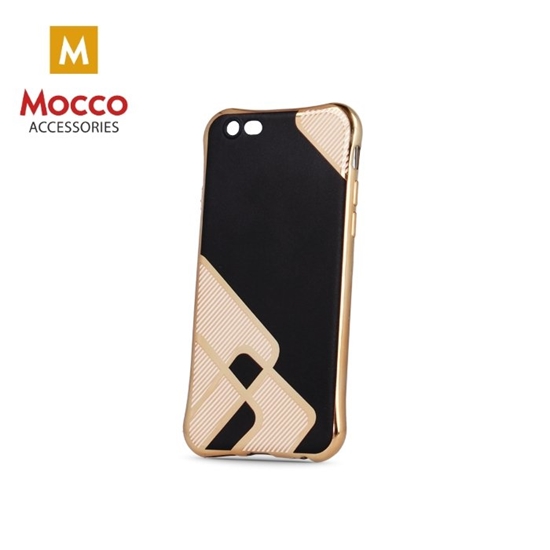 Изображение Mocco Symetry Plating Silicone Back Case for Samsung A310 Galaxy A3 (2016) Gold - Black