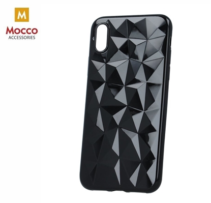 Picture of Mocco Trendy Diamonds Silicone Back Case for Apple iPhone XS Max Black