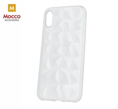 Picture of Mocco Trendy Diamonds Silicone Back Case for Apple iPhone XS Max Transparent