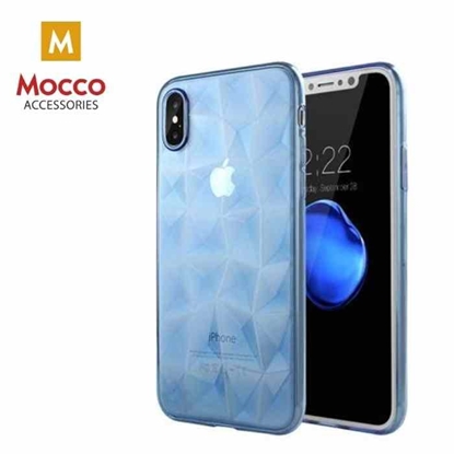 Picture of Mocco Trendy Diamonds Silicone Back Case for Huawei Y5 / Y5 Prime (2018) Blue