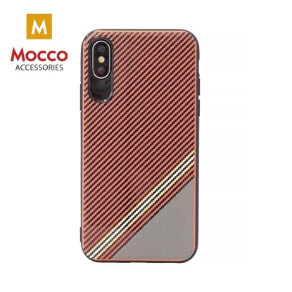 Picture of Mocco Trendy Grid And Stripes Silicone Back Case for Apple iPhone 7 / 8 Red (Pattern 1)