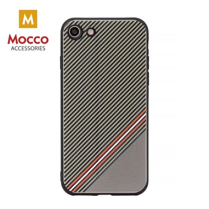 Attēls no Mocco Trendy Grid And Stripes Silicone Back Case for Apple iPhone 7 Plus / 8 Plus Brown (Pattern 1)
