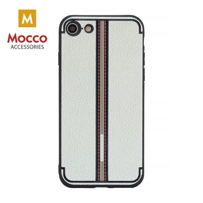 Picture of Mocco Trendy Grid And Stripes Silicone Back Case for Apple iPhone 7 Plus / 8 Plus White (Pattern 3)