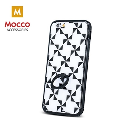 Picture of Mocco Windmill Ring Silicone Back Case for Samsung A310 Galaxy A3 (2016) Black - White