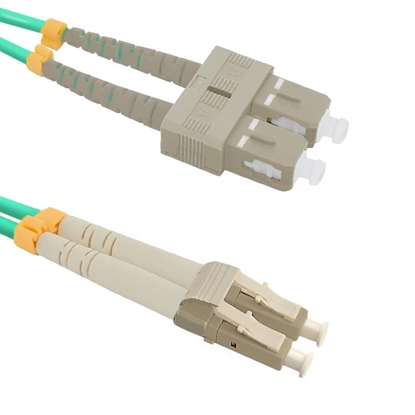 Attēls no Patchcord światłowodowy LC/UPC-SC/UPC | MultiMode | 50/125 | OM4 | 1m