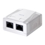 Picture of LogiLink Gniazdo natynkowe kat.6, 2 x RJ45 UTP, czysta biel - NP0072