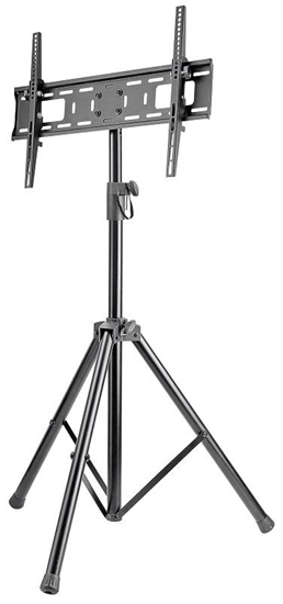 Изображение Manhattan TV & Monitor Mount, Tripod Floor Stand, 1 screen, Screen Sizes: 37-65", Black, VESA 200x200 to 600x400mm, Max 35kg, LFD, Lifetime Warranty