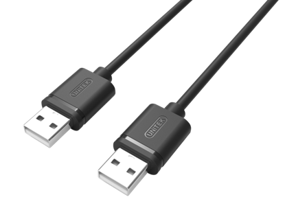 Attēls no Kabel USB Unitek USB-A - USB-A 1.5 m Czarny (Y-C442GBK)