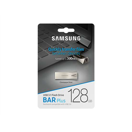 Picture of Samsung MUF-128BE USB flash drive 128 GB USB Type-A 3.2 Gen 1 (3.1 Gen 1) Silver