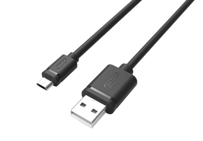 Attēls no Kabel USB Unitek USB-A - microUSB 3 m Czarny (Y-C435GBK)