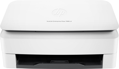 Attēls no HP ScanJet Enterprise Flow 7000 s3 Scanner - A4 Color 600dpi, Sheetfeed Scanning, Automatic Document Feeder, Auto-Duplex, OCR/Scan to Text, 75ppm, 7500 pages per day
