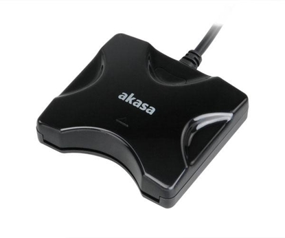 Picture of Akasa AK-CR-03BKV2 Indoor USB 2.0 Black smart card reader