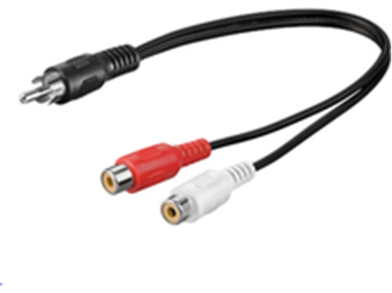 Picture of Kabel MicroConnect RCA (Cinch) - RCA (Cinch) x2 0.2m czarny (AUDC02)