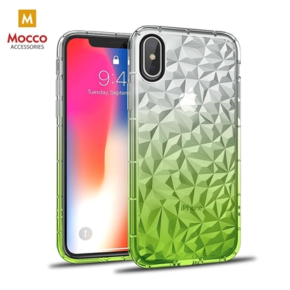 Picture of Mocco Trendy Diamonds Silicone Back Case for Samsung G965 Galaxy S9 Plus Green