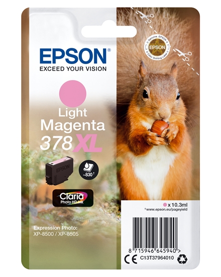 Picture of Epson ink cartridge 378 XL light magenta Claria Photo HD   T 3796