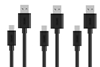 Изображение Kabel USB Unitek USB-A - microUSB 0.3 m Czarny (Y-C4008BK)