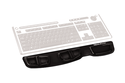 Изображение Fellowes 9183201 wrist rest Gel, Polyurethane Black