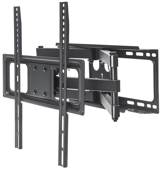 Изображение Manhattan TV & Monitor Mount, Wall, Full Motion, 1 screen, Screen Sizes: 32-55", Black, VESA 100x100 to 400x400mm, Max 40kg, LFD, Tilt & Swivel with 3 Pivots, Lifetime Warranty