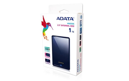 Attēls no External HDD|ADATA|HV620S|1TB|USB 3.1|Colour Blue|AHV620S-1TU31-CBL