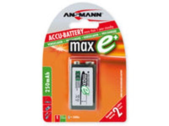 Picture of 1 Ansmann maxE NiMH Akku 300 9V  270 mAh              5035453