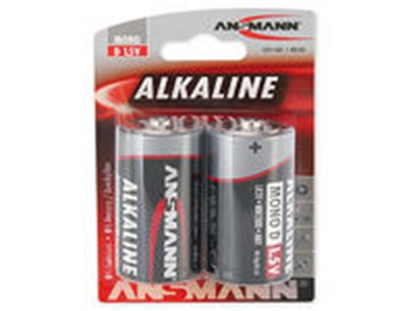 Attēls no 1x2 Ansmann Alkaline Mono D LR 20 red-line