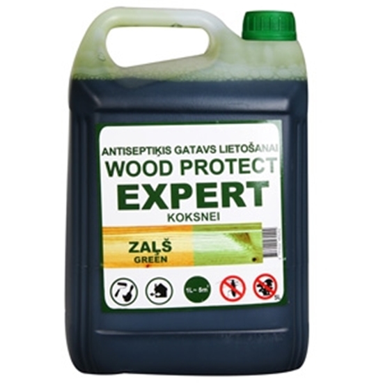 Изображение Antiseptiķis WOOD PROTECT EXPERT  zaļš 5l