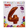 Picture of Balons Cipars 4 zelta kr.,30cm