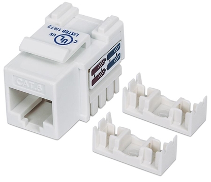 Attēls no Intellinet Keystone Jack, Cat6, UTP, Punch-down, White