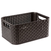 Изображение Kaste bez vāka Style Rattan S tumši brūna 29x19x13cm