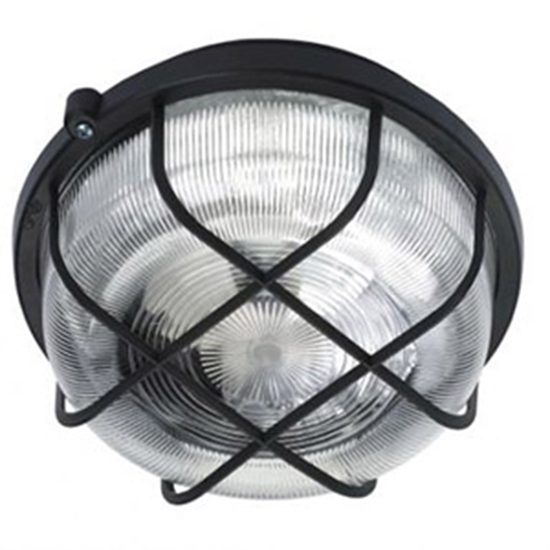 Picture of Pl.lampa 100W E27 IP44 melna