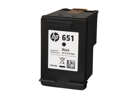 Picture of HP 651 Black Original Ink Advantage Cartridge