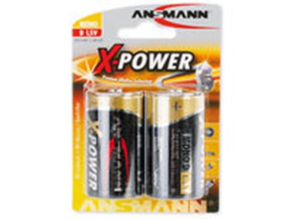 Attēls no 1x2 Ansmann Alkaline Mono D LR 20 X-Power