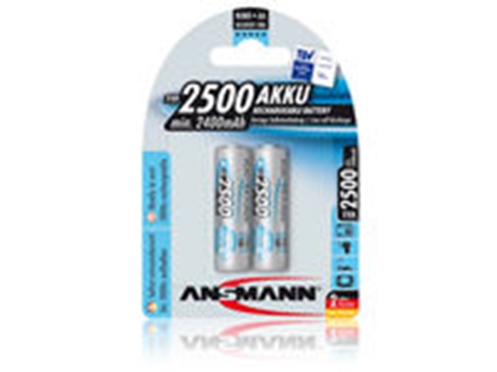 Изображение 1x2 Ansmann maxE NiMH rech.bat. 2500 Mignon AA 2400 mAh