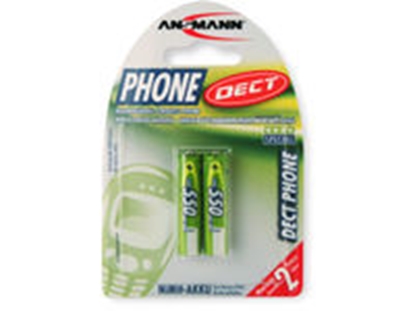 Изображение 1x2 Ansmann maxE NiMH rech.bat. Micro AAA 550 mAh DECT PHONE