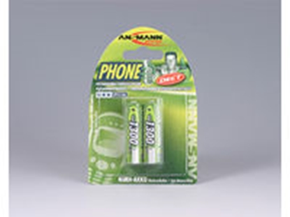 Attēls no 1x2 Ansmann maxE NiMH rech.bat. Mignon AA 1300 mAh DECT PHONE