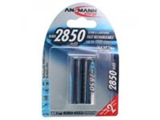 Picture of 1x2 Ansmann NiMH rech. battery 2850 Mignon AA 2650 mAh